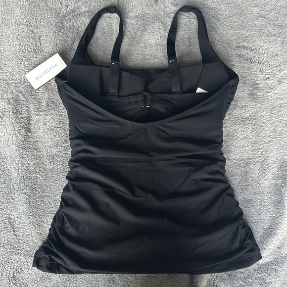 Athleta Square Neck Bra Cup Tankini in Black Size 32D/DD NWT - Picture 6 of 7